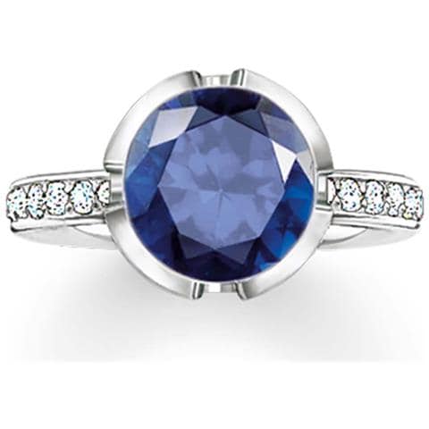 Gioielleria 037-050-32-54. Anello, Colore Blu Argento. Donna. - In ordine - Foto 3