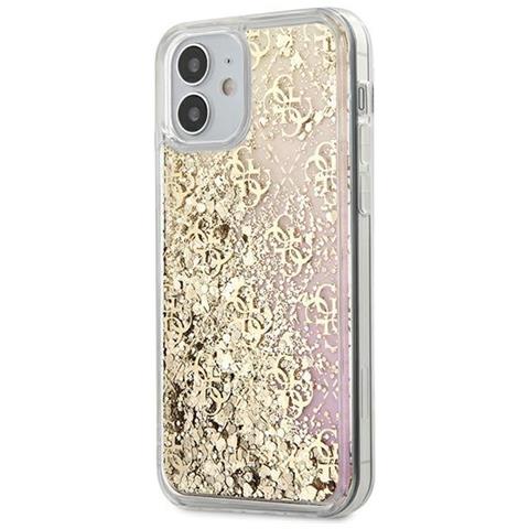 Cover Per Iphone 12 Mini Floating Glitter Gradient Liquid Glitter Oro - Foto 6