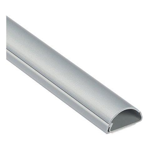 Eu 1d3015a Eh Mini Trunking Cavo Elettrico Management Solution Autoadesivo Cord Cover - 30mm (w) X 15mm (h) - Effetto Alluminio (1-metri Di Lunghezza)  - Foto 1