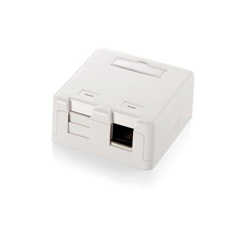 Surface Mounted Box for Keystone Jack, Bianco, 6,3 cm, 3 cm, 6,5 cm - Foto 1