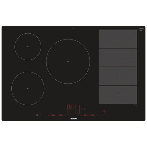 EX801LVC1E piano cottura Nero, Acciaio inossidabile Da incasso Piano cottura a induzione 5 Fornello (i) - Foto 1