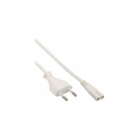 16605W 0.5m Spina di alimentazione di tipo C Accoppiatore C7 Bianco cavo di alimentazione - Foto 1