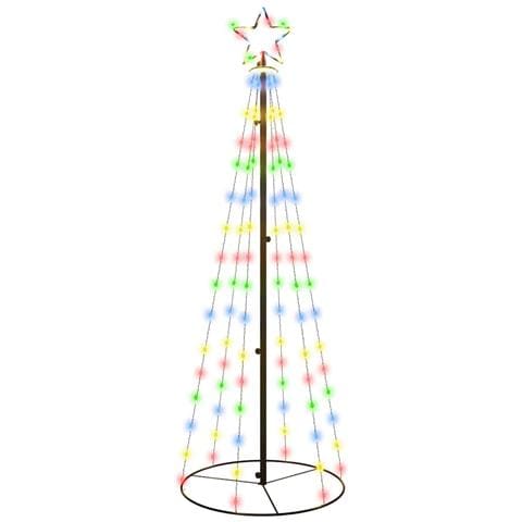 Albero di Natale a Cono Colorato 108 LED 70x180 cm - Foto 1