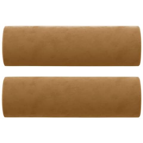 Cuscini Decorativi 2 Pz Marrone 15x50 Cm In Velluto - Foto 1