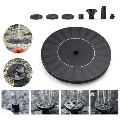 Fontana Ad Energia Solare Con Ugelli Intercambiabili - 18 Cm - Foto 4