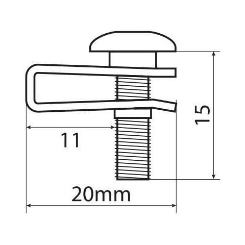 Clip Fit-kits, Kit Clip Di Fissaggio Per Carene (5 Ma) - 10 Pz - Rosso - Foto 2