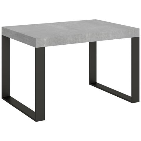 Tavolo Allungabile 90x130/234 Cm Tecno Telaio Antracite - Cemento - Foto 5