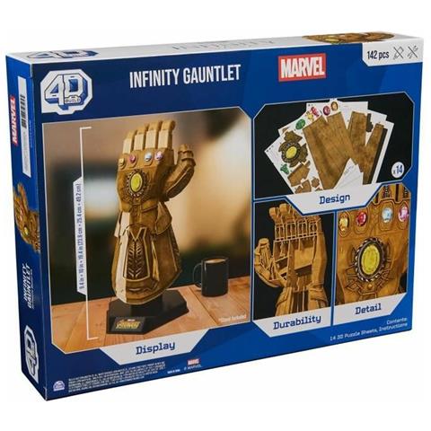 Set Di Costruzioni Infinity Gauntlet 142 Pezzi 23,8 X 25,4 X 49,2 Cm Multicolore - Foto 2