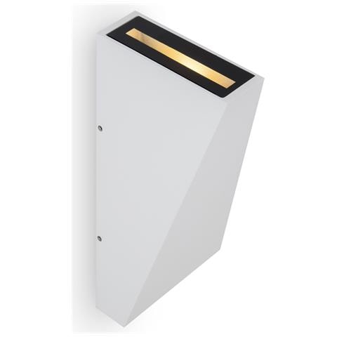 Lampada Da Parete Moderna Per Esterno Metallo Bianco Luce Led 6w Ip54 - Foto 2