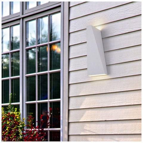 Lampada Da Parete Moderna Per Esterno Metallo Bianco Luce Led 6w Ip54 - Foto 4