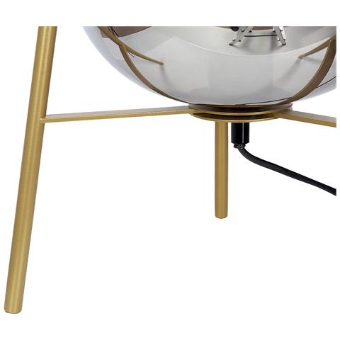 Lampada Da Tavolo Mena Metallo Oro - Foto 2
