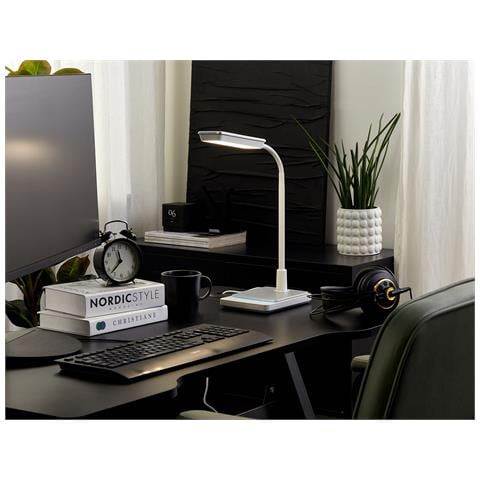 Lampada Da Scrivania A Led Centaurus Con Dimmer Metallo Bianco - Foto 1