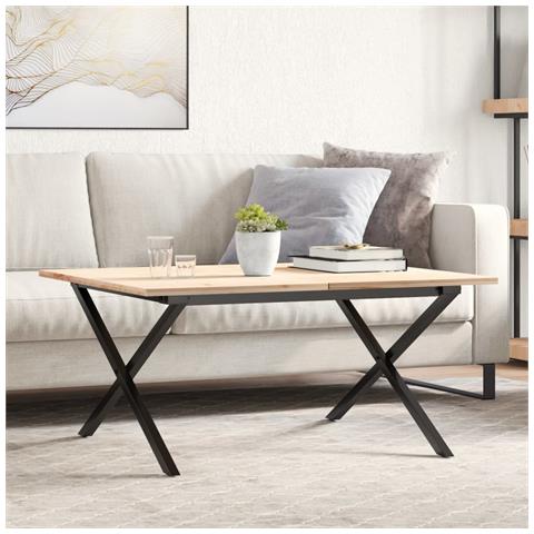 Telaio Gambe A X Per Tavolino Da Salotto 70x60x43 Cm In Ghisa - Foto 1