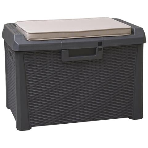 Baule 75x50x50 Cassapanca Multiuso Santorini Plus Compact Resina - Foto 2