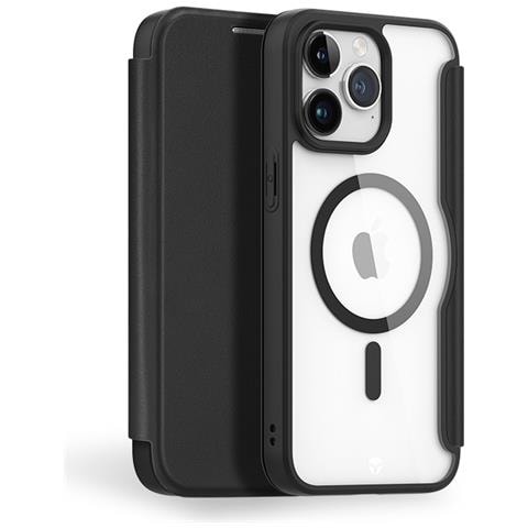 Custodia Per Iphone 15 Pro Rinforzata Magsafe Con Aggancio Tracolla, Nero - Foto 1