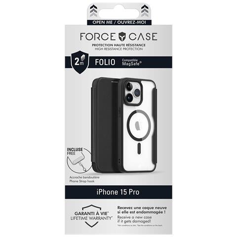 Custodia Per Iphone 15 Pro Rinforzata Magsafe Con Aggancio Tracolla, Nero - Foto 5