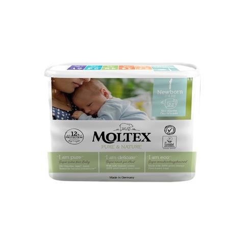 Pannolini Moltex Pure & Nature New Born 2-4 Kg Taglia 1 22 Pezzi - Foto 1