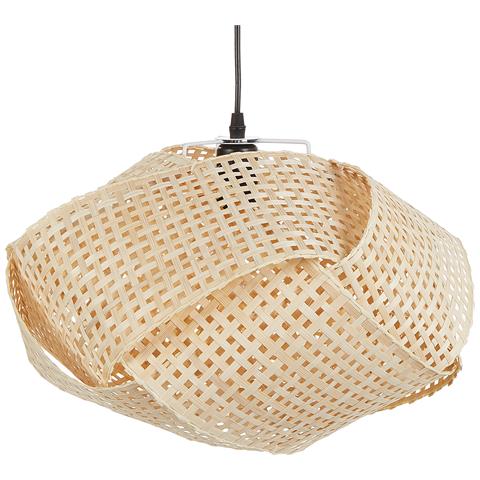 Lampadario Halil Legno Di Bambù Beige - Foto 2