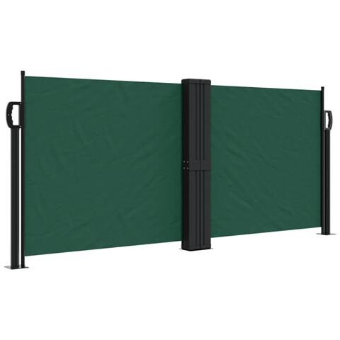 Tenda Da Sole Laterale Retrattile Verde Scuro 100x600 Cm - Foto 2