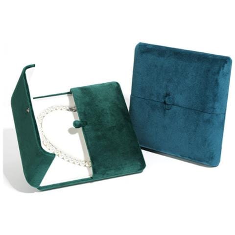 Elegante Scatola Per Collana Di Perle A Forma Di Cuore Darkgreen - Foto 6