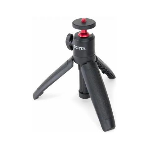 Dicota D32049 Treppiede Action Camera 3 Gamba/gambe Nero, Rosso - Foto 1
