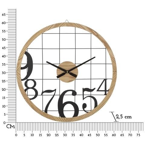 Orologio Da Parete Mf266 - Marrone - Metallo - 60x2,5x60 Cm - Foto 6