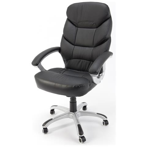 Poltrona Presidenziale Ergonomica In Ecopelle Da Ufficio Studio Modello Excelsior - Foto 1