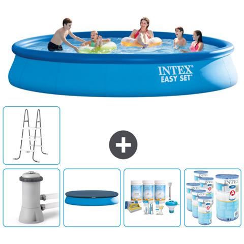 Piscina Fuori Terra - In Giro - 457x457x84 Cm - Blu - Include Accessori Coordinati Cb20 - Foto 1