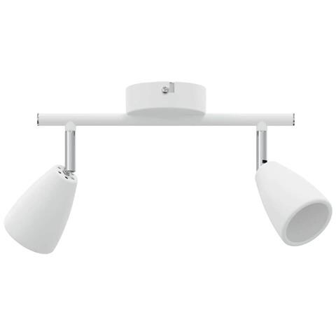 faretti da soffitto 2 vie regolabili GU10 bianchi - Foto 1
