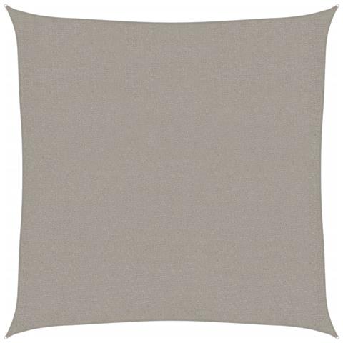 Vela Parasole 160 g/m² Quadrata Grigio Chiaro 3,6x3,6 m in HDPE - Foto 1