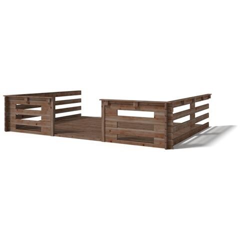 Veranda - 12m2 - 4m X 3m - Impregnata - Colore: Marrone - Foto 1