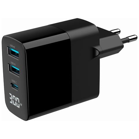 TA-UC-PDQC30LCD-BK-02 Caricabatterie per dispositivi mobili Universale Nero AC Ricarica rapida Interno - Foto 1