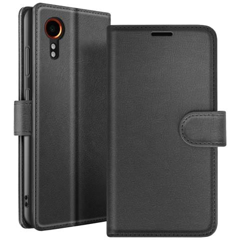 Custodia A Portafoglio Per Galaxy Xcover 7 Con Supporto E Linguetta Magnetica, Nero - Foto 1