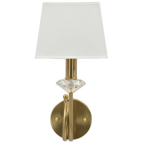 Lampada A Parete Mf910 - Bianco - Tessuto - 18x24x40 Cm - Foto 2