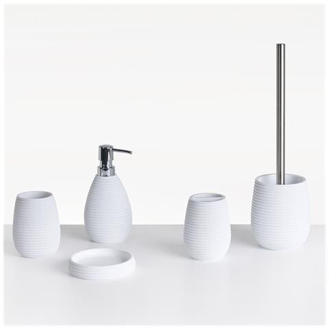 Set Da 5 Accessori Per Il Bagno Quila Bianco - Foto 2