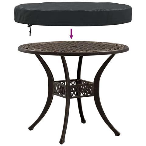 Copertura per Tavolo da Esterno 62 x 62 x 10 cm Tessuto 420D - Foto 9