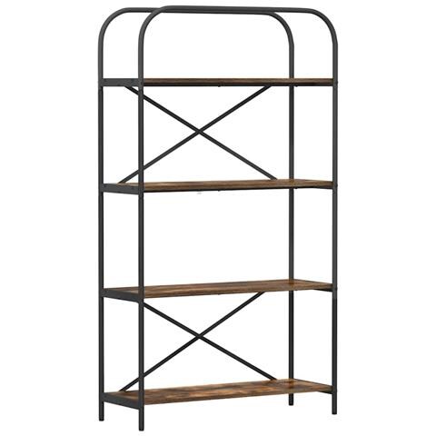 Libreria Rovere fumo 80 x 30 x 146 cm Legno multistrato - Foto 1