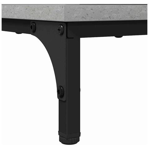 Set di mobili per il bagno con cassetto 2 pcs Grigio cemento - Foto 9