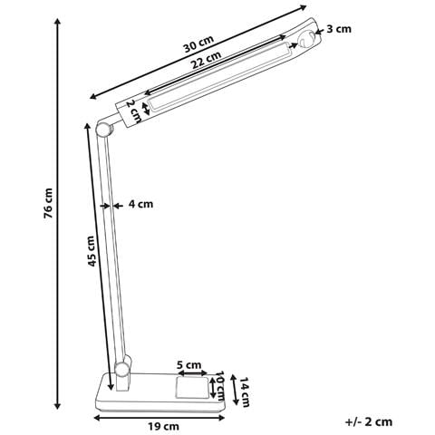 Lampada Da Scrivania A Led Lepus Con Sensore Di Movimento Grigio Scuro - Foto 4