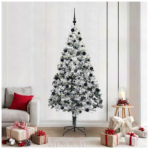 Albero di Natale artificiale con 300 LED Bianco 210 cm - Foto 2