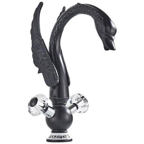 Rubinetto per lavabo da bagno, Blackswan, tipo M130, modello Black Swan, misura 33 cm - Foto 1