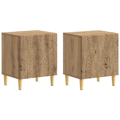 Comodino 2 pcs Rovere Artigianale 43 x 34,5 x 50 cm - Foto 1