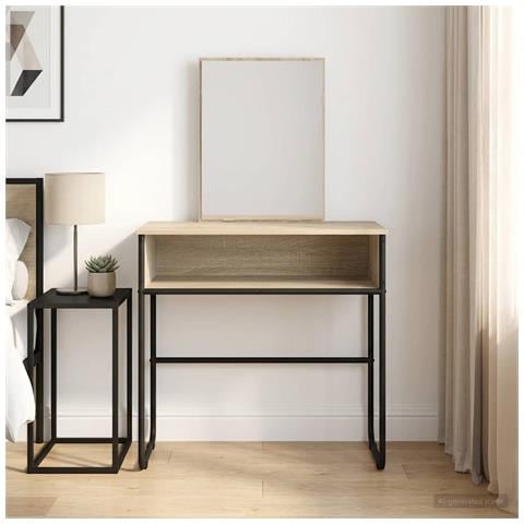 Tavolo da Trucco con lo scaffale Rovere Sonoma 81 x 40 x 131 cm - Foto 2