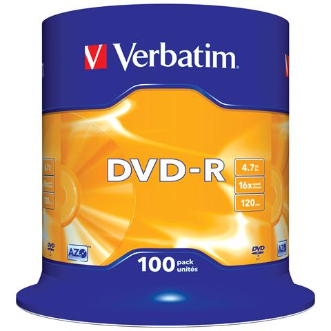 DVD-R 16x Adv AZO 4,7GB Spindle 100 pz - Foto 1