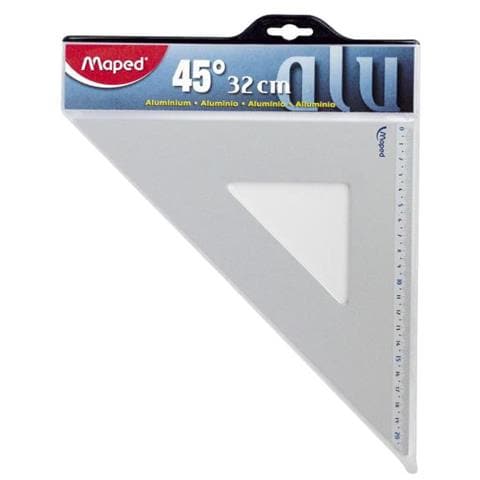 Squadra in Alluminio da 32 cm 45° - Foto 1