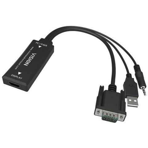 TC2-VGAHDMI2, Nero, RoHS, WEEE, CE / EMC, C-TICK, FCC, 3,6 cm, 7,8 cm, 1,4 cm, 17 cm - Foto 2