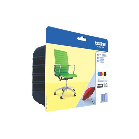 LC-229XLVALBP Cartuccia Ink Originale Nera Giallo Magenta Ciano per MFC-5320/5620/5720 Capacità 2400 Pagine Confezioni 4 pezzi - Foto 6