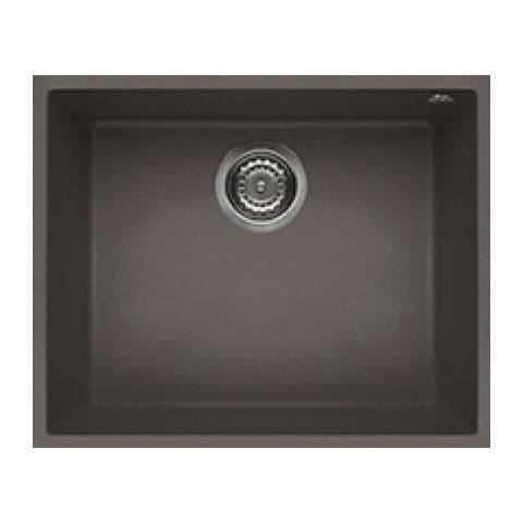 Lavello Quadra 105 Keratek Plus Sottotop 54x44 cm 1 vasca Colore Dove Grey 93 - Foto 1
