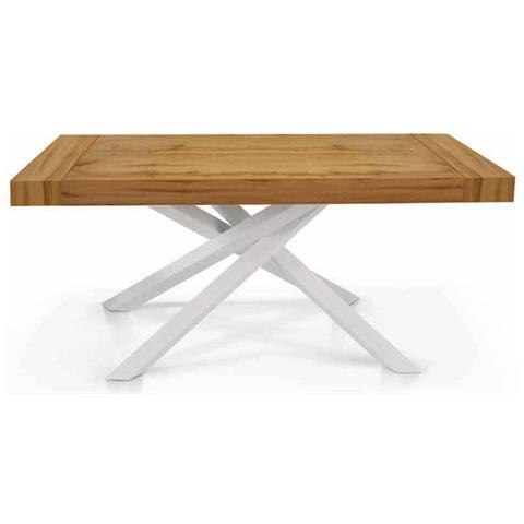 Flora - Tavolo In Legno E Acciaio 160 X 90 - Foto 3