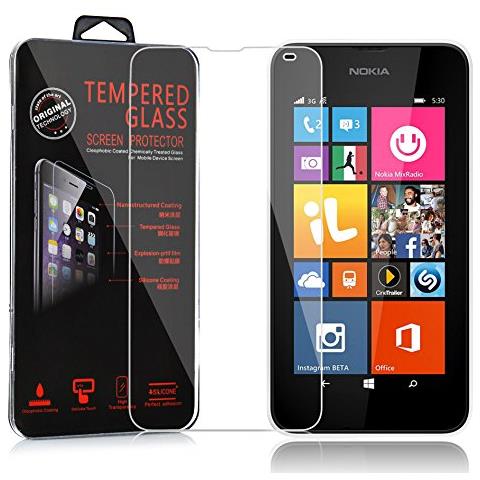 Pellicola Di Armatura Compatibile Con Nokia Lumia 535 In Elevata Trasparenza - Vetro Temperato (tempered) Di Protezione Del Display In Durezza 9h Con 3d Touch - Foto 1